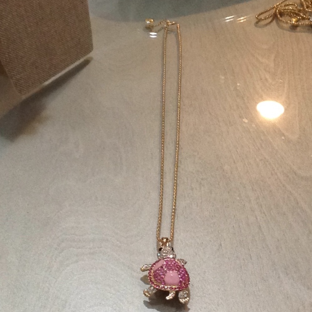 Betsy johnson turtle necklace nwot.